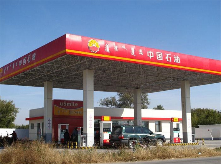 漯河加油站钢结构网架案例1